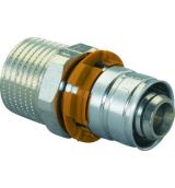 Uponor MLC perskoppeling 1/2" buitendraad x Ø14 puntstuk