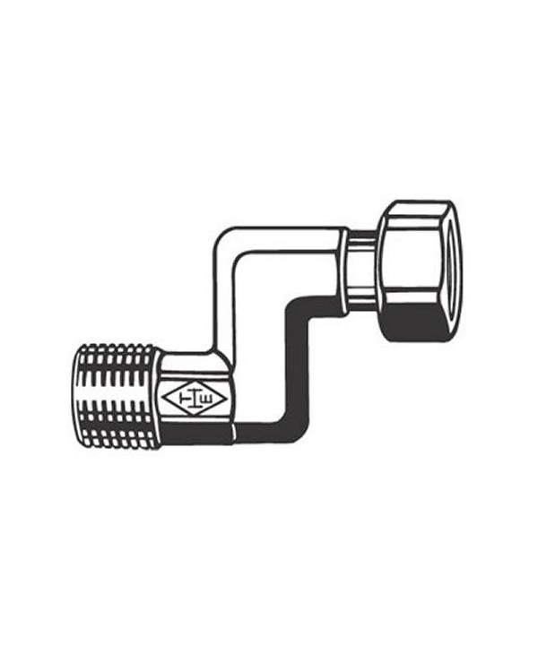 Heimeier S-koppeling 1/2" voor radiator