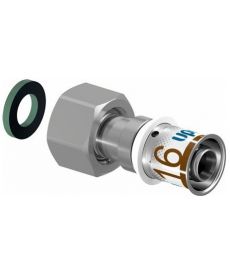 Uponor schroefbus 1/2" x 16mm