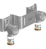 Uponor S-Press Plus Gemini montagebeugel - 120mm hoh -  1/2" binnendraad x 16