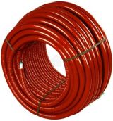 16mm x 2,00 - Lengte: 100 meter - Rood geïsoleerd 4mm - Unipipe Alu/Pex