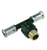 Henco T-stuk Ø20x1/2"x20 pers x buitendraad x pers
