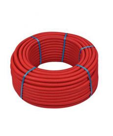 16mm x 2,0 - Lengte: 50 m - incl. Mantel rood - Henco Alu/Pex