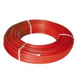 16mm x 2,0 - Lengte: 100 m - incl. isolatie 6mm rood - Henco Alu/Pex