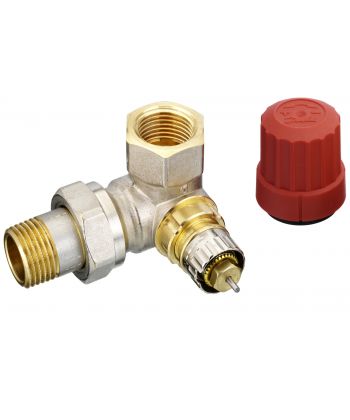 Danfoss RA-N thermostaatkraan 1/2" dubbelhaaks links - 013G0234