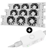 Heatfan 3 - Trio set - inclusief smartcontroller + voeding