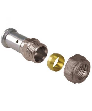Henco perskoppeling Ø26x22 mm knel